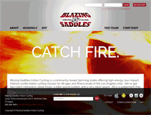 Tablet Screenshot of blazingsaddles-la.com